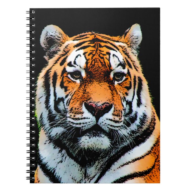 Tiger Ögon inspiration Anteckningsbok Med Spiral (Framsidan)