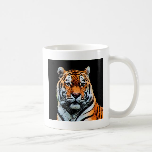 Tiger Ögon inspiration Kaffemugg (Höger)
