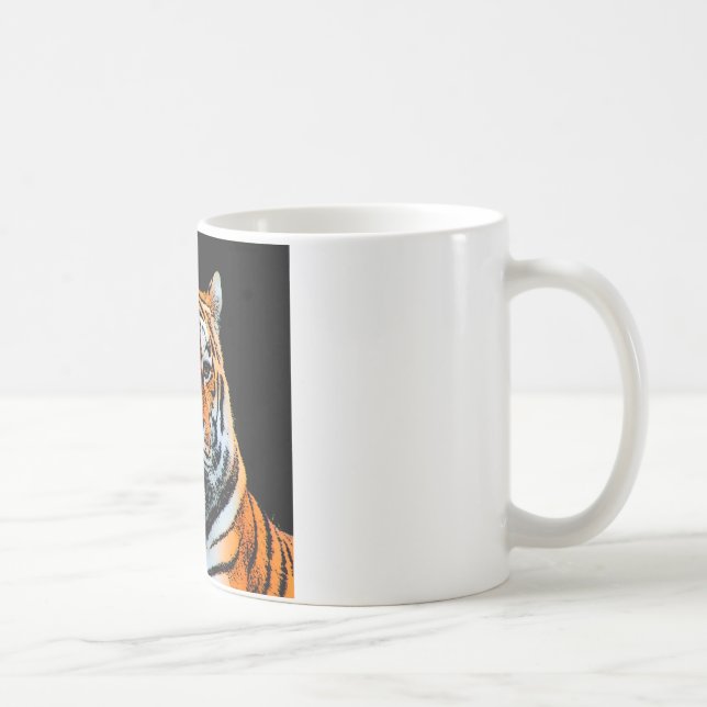Tiger Ögon inspiration Kaffemugg (Höger)