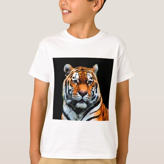 Tiger Ögon inspiration T Shirt (Framsida)
