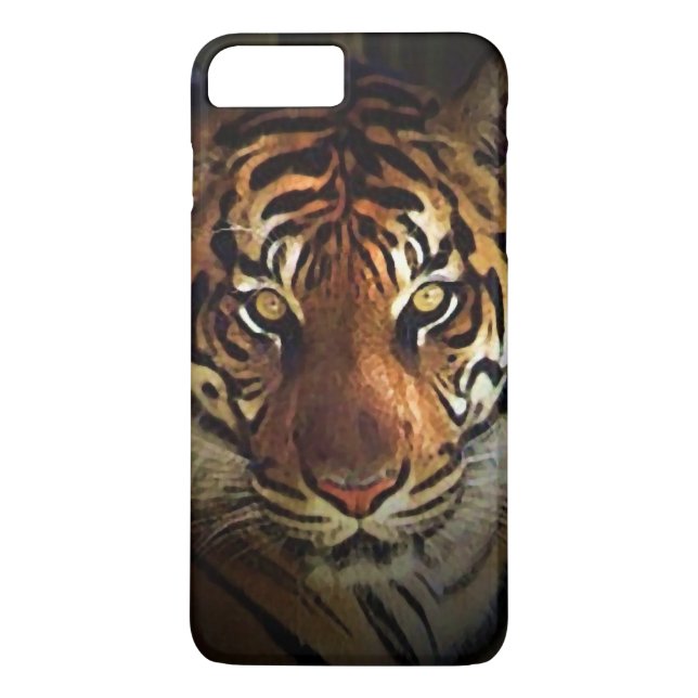 Tiger Ögon iPhone 7 Plus Fodral Case-Mate iPhone Skal (Baksida)