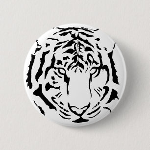 tiger-ögon och rand-silhuette-knapp knapp