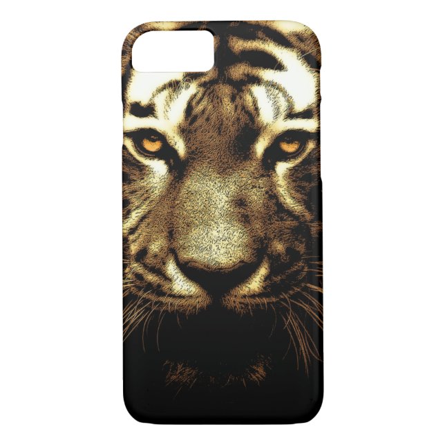 Tiger Ögon Photo Vilda djur iPhone 7 Fodral Case-Mate iPhone Skal (Baksida)
