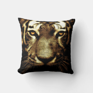 Tiger Ögon Vilda djur Polyester Dekorativ kudde