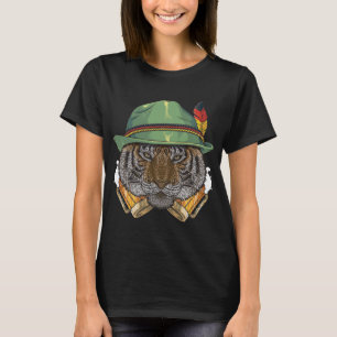 Tiger Oktoberfest Tyska Beer Fest Animal Beerfest T Shirt