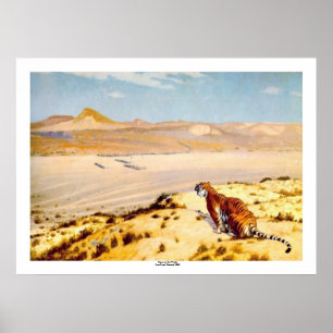 Tiger om Jean-Leon Gerome 1888 Poster