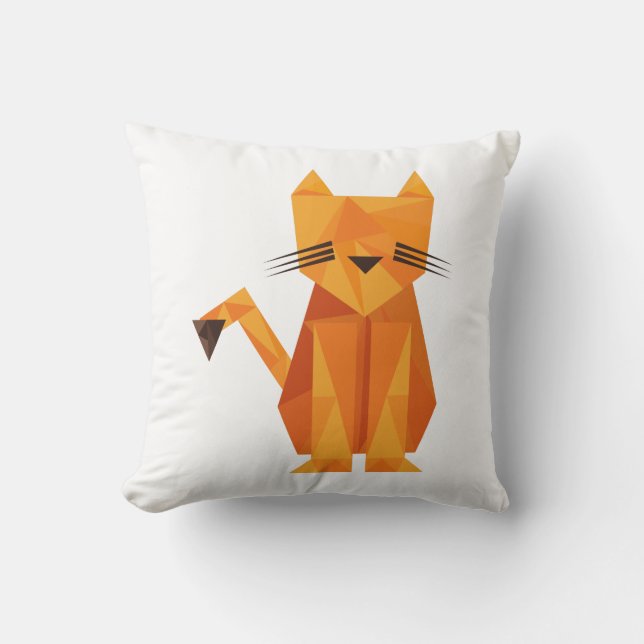 Tiger Oragami Kudde (Framsida)