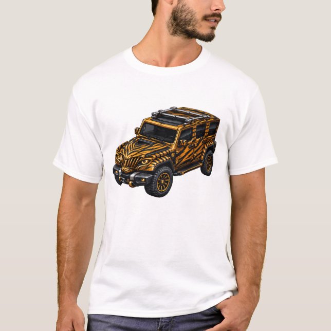 Tiger Orange Adventure SUV — BV-JTO T Shirt (Framsida)