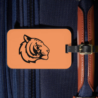 Tiger orange bagagelapp