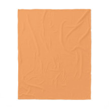 Tiger Orange Fleece Blanket
