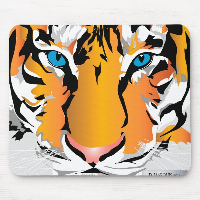 TIGER-ORANGE MOUSEPAD MUSMATTA (Framsidan)