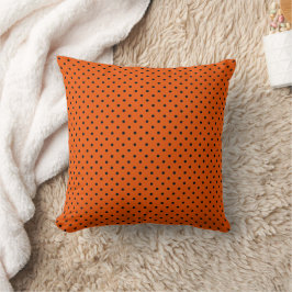 Tiger Orange och Svarta Prickar Kudde
