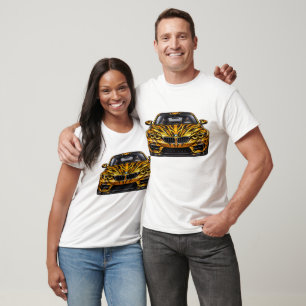 Tiger Orange Performance Coupe — BV-BTO Framsida T Shirt