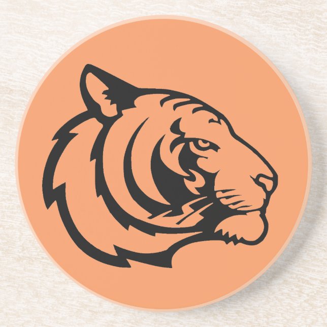 Tiger orange sandstensunderlägg underlägg (Framsidan)