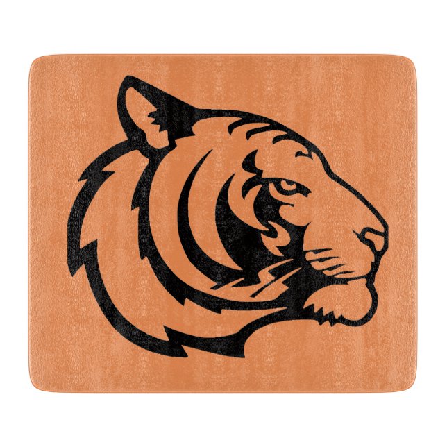 Tiger orange skärbräda (Framsidan)