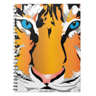 TIGER-ORANGENS NOTEBOOK ANTECKNINGSBOK