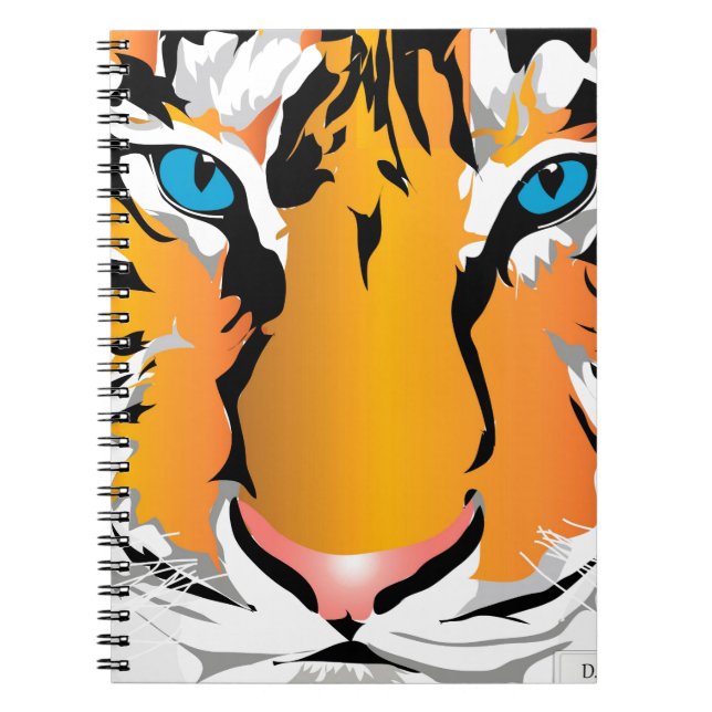 TIGER-ORANGENS NOTEBOOK ANTECKNINGSBOK (Framsidan)