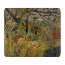 Tiger överraskad i en tropisk storm