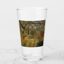 Tiger överraskad i en tropisk storm