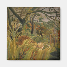 Tiger överraskad i en tropisk storm magnet