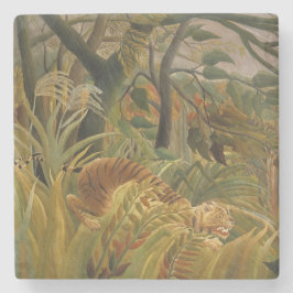 Tiger överraskad i en tropisk storm stenunderlägg