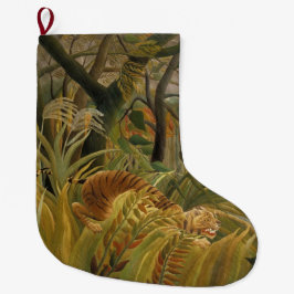 Tiger överraskad i en tropisk storm stor julstrumpa