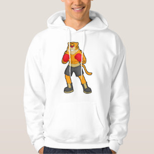 Tiger på Boxing med Boxing-handskar Hoodie