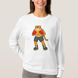 Tiger på Boxing med Boxing-handskar T Shirt