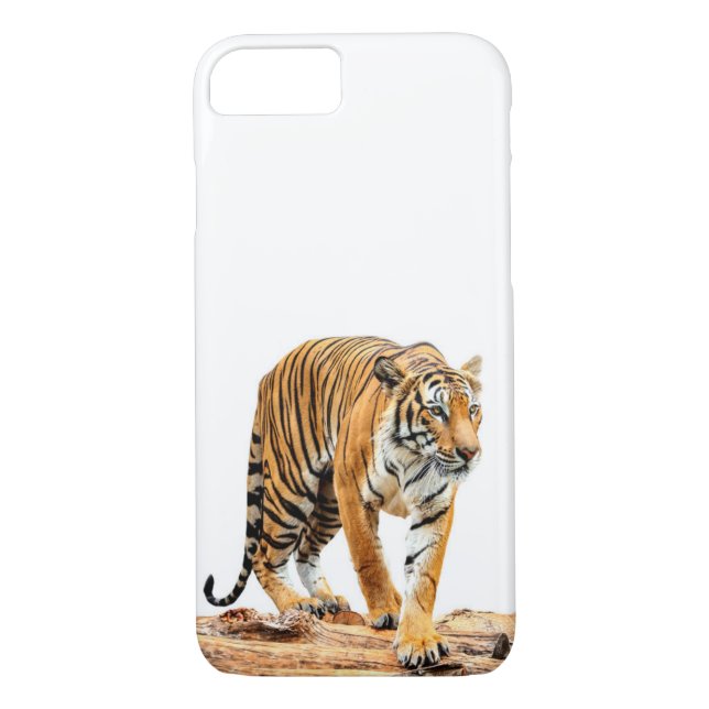 Tiger på en logg Case-Mate iPhone skal (Baksida)