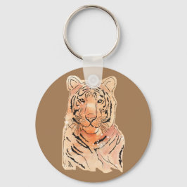 Tiger på en nyckelring / rem