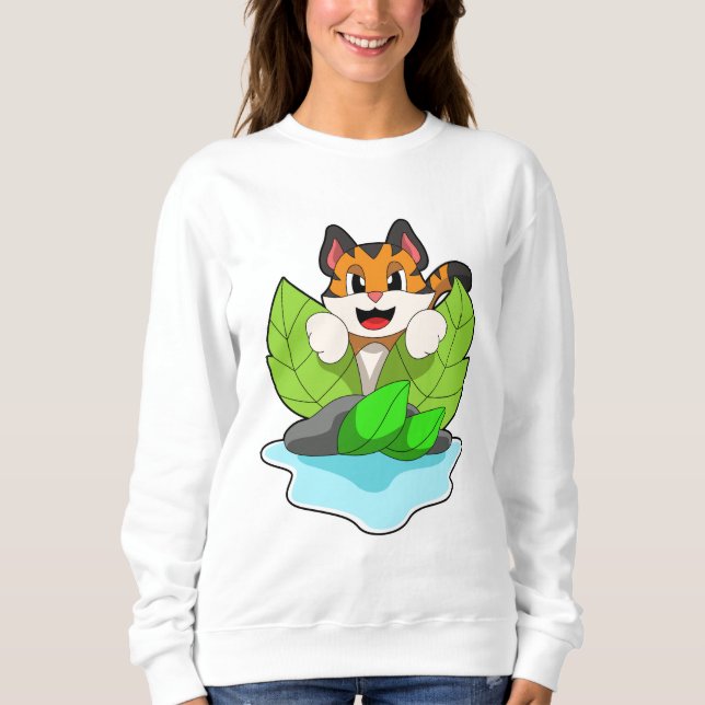 Tiger på Hunt T Shirt (Framsida)