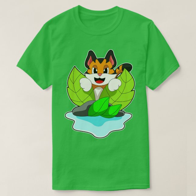 Tiger på Hunt T Shirt (Design framsida)