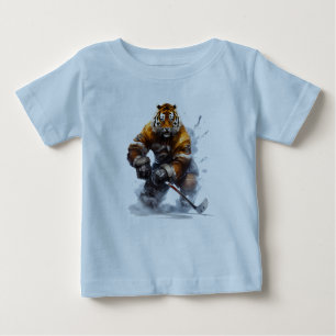 Tiger på Ice Hockey Äventyr T Shirt