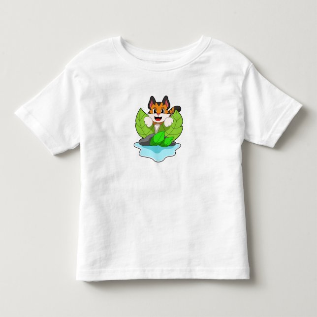 Tiger på jakt t shirt (Framsida)