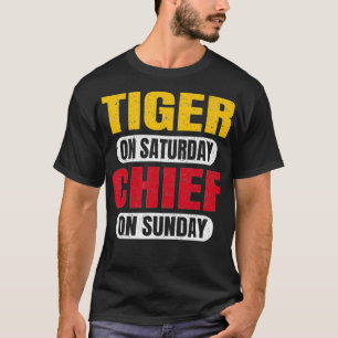 Tiger på lördagsmästare på Sportfantasten Söndag T Shirt