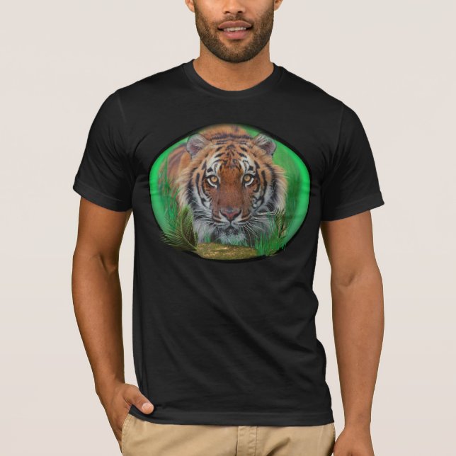 Tiger på natten T-Shirt (Framsida)