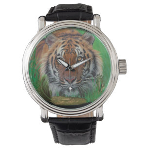 Tiger på nattvakt armbandsur