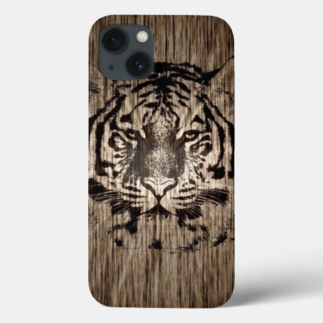 Tiger på Wood Grain (Baksida)