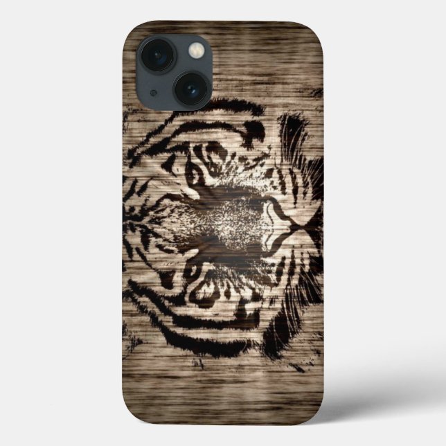 Tiger på Wood Grain 2 (Baksida)