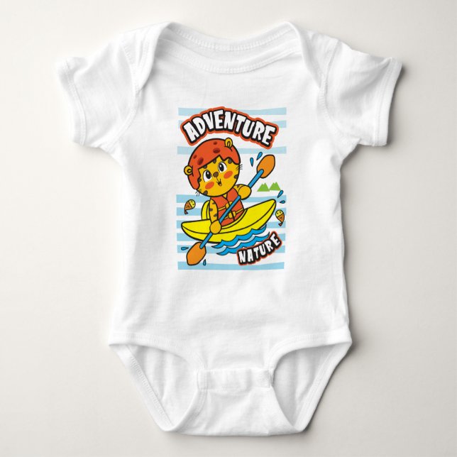 Tiger paddlar  t shirt (Framsida)