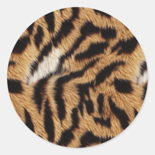 tiger päls runt klistermärke