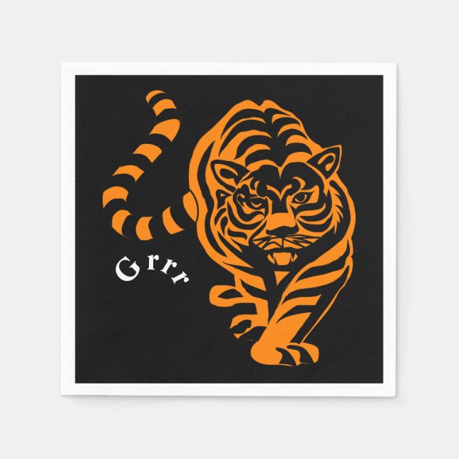 Tiger Pappersservett (Framsidan)