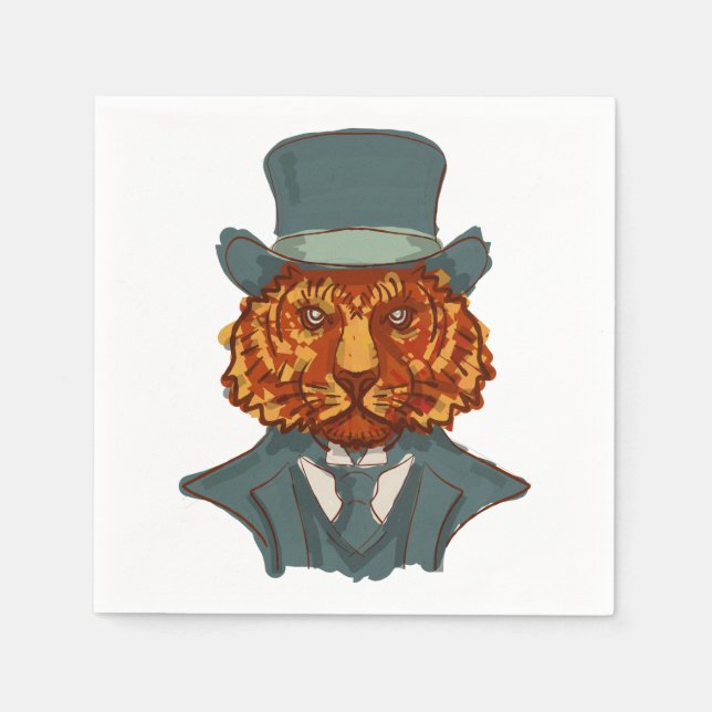 Tiger Pappersservett (Framsidan)