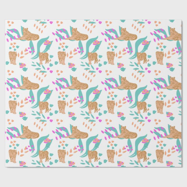 Tiger Parad Presentpapper (Platt)