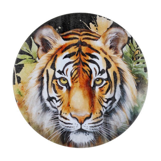 Tiger Pastel Flowers Safari Watercolor Savannah (Framsidan)