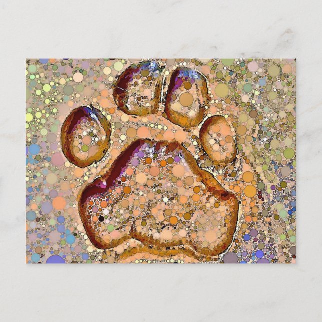 Tiger Paw Skriv ut vykort (Framsida)