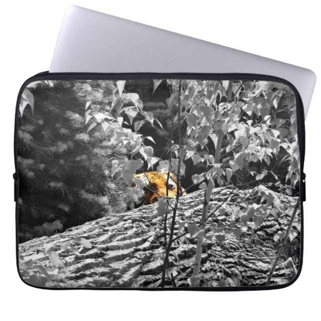 Tiger Peek-a-boo Bärmskydd för bärbar dator Laptop Sleeve (Framsidan)