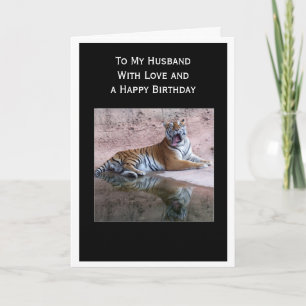 Tiger Personlig Make Birthday Kort