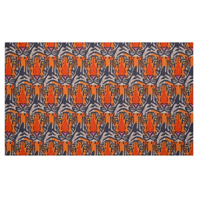 Tiger - Polyester Poplin Tyg (Fat Quarter)