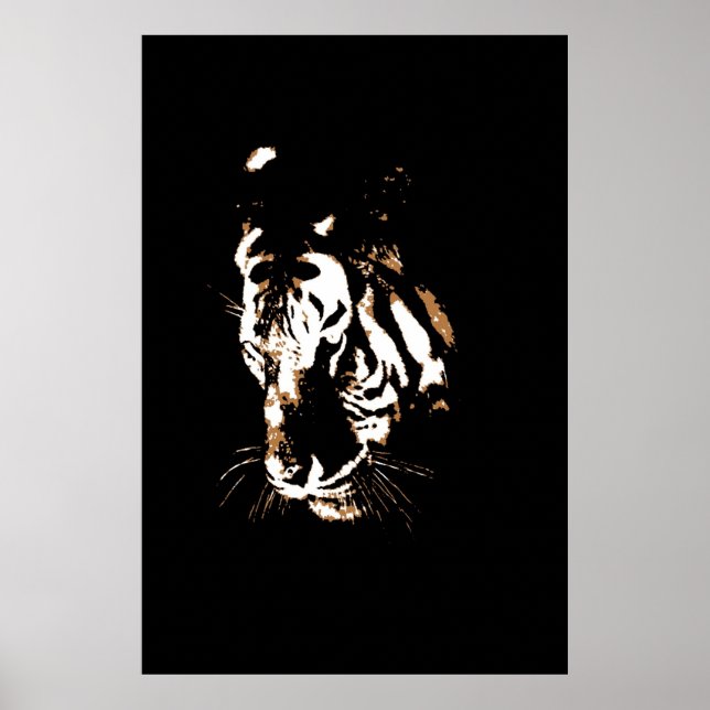 Tiger Pop Art Poster (Framsidan)